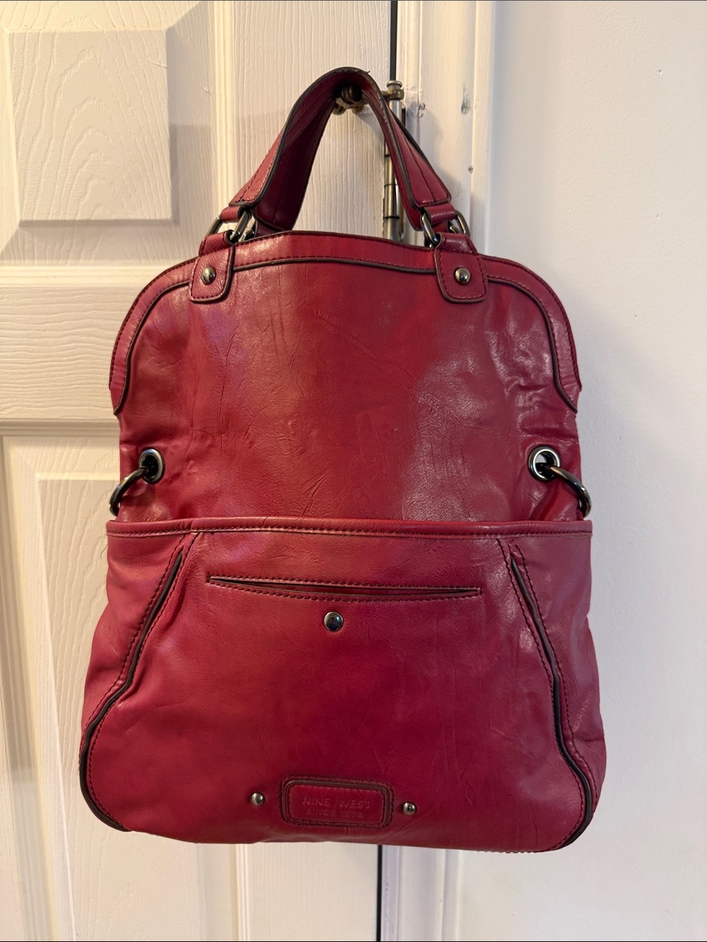 Nine West Red wine colored purse and tote bag